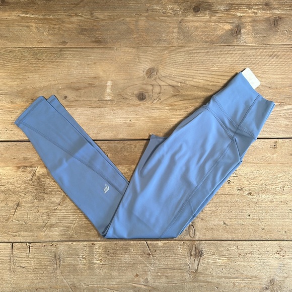 NWT- Fabletics PureLuxe HW Pocket Full length Legging-ELEMENTAL BLUE (27inch) - Picture 2 of 11